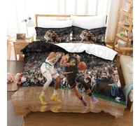 Stephen Curry Juego De Edredón Ropa De Cama, Juego De 3 Piezas Funda Nórdica Ropa De Cama De Funda De Edredón Fundas De Almohada con Cierre De Cremallera Double(200x200cm)