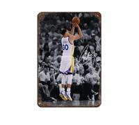 Stephen Curry - Póster de metal vintage para pub, club, cafetería, bar, decoración de pared del hogar, póster retro de 20 x 30 cm