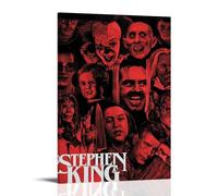 Stephen King - Pósteres impermeables para pared, impresión en casa, a prueba de humedad, fácil de instalar y resistente a la decoloración, estilo marco, 60 x 90 cm
