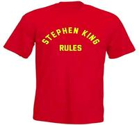 Stephen King Rules Squad 80S Movie T Shirt Red Red