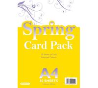 Stephens A4 Spring Colours Designed Card (30 Sheets)