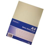Stephens - Cartulinas con efecto brillo (A4, 220 g/m²), color blanco