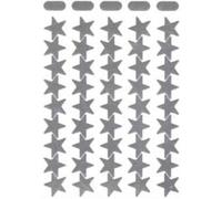 Stephens - Etiquetas autoadhesivas de estrellas de color plateado, ideal para tabla de recompensas, etiquetado, organización, embellecimiento de superficies como papel, madera, plástico y más