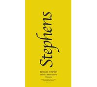Stephens Papel de seda de color amarillo, 750 x 500 mm, 10 hojas, sin ácidos, esencial para los entusiastas del arte y las manualidades, ideal para hacer pompones, flores de papel, accesorios o