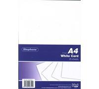 Stephens Paquete de 25 hojas de cartulina blanca