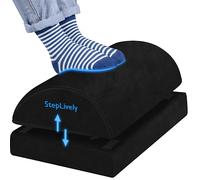 StepLively Reposapiés para debajo del escritorio en el trabajo, negro (grande)