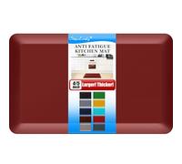 StepLively Tapete cómodo para piso de 4/5 pulgadas de grosor (17.3 x 24 pulgadas, rojo)