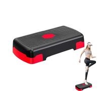 Stepper aeróbico de entrenamiento ajustable - Stepper aeróbico | Stepper de entrenamiento con altura ajustable | Plataforma con 3 elevadores para cardio y entrenamiento en gimnasio en casa, ejercicio