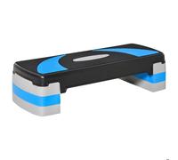 Stepper Fitness HOMCOM Altura Ajustable Antideslizante 80x31x20cm Negro/Azul