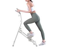 Stepper para el hogar 120 kg, dispositivo de escalada Stairmaster 114-125 cm, Stairmaster para el hogar, entrenamiento cardiovascular para sala de estar, color blanco