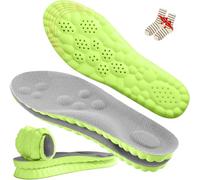 Steppers Insoles for Men Women,4D Technology Memory Foam Shock Insoles,with Arch Support,Revolutionary Orthopedic Insole
