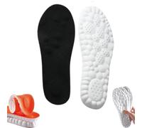 Steppers Insoles, Steppers Comfort Boosting Massage Insoles, 4d Memory Foam Insolesinsoles, Comfy Insoles With Arch Support For Men And Women (Black, 11-12)