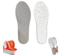 Steppers Insoles, Steppers Comfort Boosting Massage Insoles, 4d Memory Foam Insolesinsoles, Comfy Insoles With Arch Support For Men And Women (Gray, 11-12)