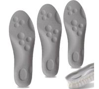 Steppers Insoles, Steppers Insoles Men, 2025 New 4d Breathable Shock Absorbing Cloud Massage Shoe Inserts with Arch Support (3pair D,35-36)