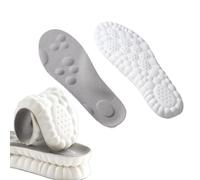 Steppers Massage Insoles for Men Women, Everyday Insoles, Comfortable Shoe Steppers Insoles, Memory Foam Insoles with Arch Support, Anti Fatigue, Shock Absorption (Gray, 45-46)