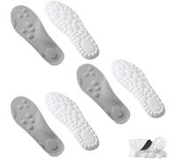 Steppes, plantillas Stepprs Cloud para mujeres y hombres, plantillas suaves para zapatos Mega Comfort, plantillas que se mueven todo el día (3 pares gris A, hombres 12-13/mujeres 13-14)