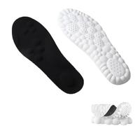 Steppes, plantillas Stepprs Cloud para mujeres y hombres, plantillas suaves para zapatos Mega Comfort, plantillas que se mueven todo el día (negro, hombres 2-3/mujeres 3-4)