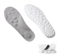 Steppes, plantillas Stepprs Cloud para mujeres y hombres, plantillas suaves para zapatos Mega Comfort, plantillas que se mueven todo el día (gris A, hombres 8-9/mujeres 9-10)
