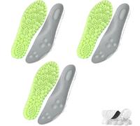 Steppes, plantillas Stepprs Cloud para mujeres y hombres, plantillas suaves para zapatos Mega Comfort, plantillas que se mueven todo el día (3 pares gris B, hombres 4-5/mujeres 5-6)