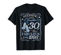 Stepping Into 30 Fabulous Since 1996 30th Birthday Women Camiseta