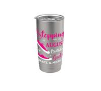 Stepping into My August Birthday Mujeres Niñas Señoras Divertido Vaso térmico de acero inoxidable de doble pared