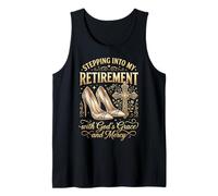 Stepping Into My Retirement with God'S Grace and Mercy Camiseta sin Mangas