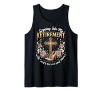 Stepping Into My Retirement with God'S Grace and Mercy Camiseta sin Mangas