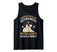 Stepping Into My Retirement with God'S Grace and Mercy Camiseta sin Mangas