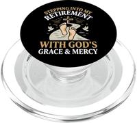 Stepping Into My Retirement with God'S Grace and Mercy PopSockets PopGrip para MagSafe