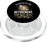 Stepping Into My Retirement with God'S Grace and Mercy PopSockets PopGrip para MagSafe