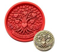 Stepping Stone Mold - 15.7 Inch Round Reusable Cement Casting Mould, Plasti