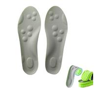 Stepprs Cloud Soles,Soft Mega Comfort Shoe Insoles,Memory Foam Insoles with Arch Support for Men and Women (Green, 37-38)