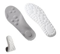 Stepprs Cloud Soles,Soft Mega Comfort Shoe Insoles,Memory Foam Insoles with Arch Support for Men and Women (Grey, 43-44)