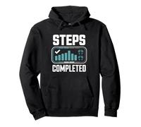 Steps Completed Reto 10k Pasos Diario Fitness Sudadera con Capucha
