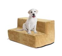 Steps for Bed- 2-Story Stairs Pet Ladder Support | Steps for Couch, Velvet Holster Pet Step Stairs with Removable Cover, Give Your Pets Easy Access to High Beds or Couch