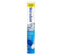 Steradent Activo Plus limpiador de dentaduras postizas diario, 30 tabletas