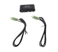 Stereo Audio Preamplifier | 3 Output Ports for Microphones/Headphones/Speakers | Portable Headphone Amplifier with Aluminum Shell