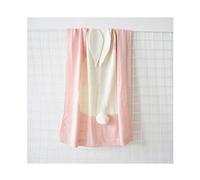 Stereoscopic - Manta de lana con diseño de orejas de conejo, para niños rosa rosa Talla:28.7X42.5 in