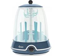 Babymoov Esterilizador Turbo Plus, Esterilizador Biberones 2 en 1, Secador de biberones, Esterilización en 6 min, Hasta 6 botellas y accesorios