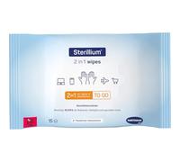 Sterillium 2 in 1 Desinfektionstücher praktische 2 in 1 Desinfektionstücher zur Hände- und Flächendesinfektion, 15 pzas Paños