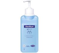 Sterillium Gel Pure, Hidroalcohólico, Desinfectante de Manos, Antiséptico, Amplio Espectro de Acción, Aporta Hidratación, Protección y Suavidad, Sin perfume, 500ml