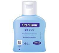 Sterillium Gel Pure, Hidroalcohólico, Desinfectante de Manos, Antiséptico, Amplio Espectro de Acción, Aporta Hidratación, Protección y Suavidad, Sin perfume, 50ml
