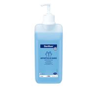 Sterillium, Hidroalcohólico, Desinfectante de Manos, Antiséptico, Amplio Espectro de Acción, Aporta Hidratación, Protección y Suavidad, Color Azul (500 ml)