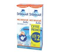 Sterimar - Spray suave para la nariz tapada para bebé a partir de 3 meses, 2 x 100 ml