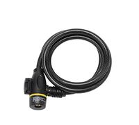 Sterling 0812K Candado de Bicicleta de 8 mm x 1,2 m, con Soporte de Marco, Negro, 8mm x 1200mm