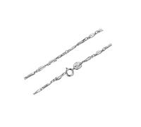 Sterling 40-45CM Cadena de eslabones de trigo, Collar de las señoras para la novia