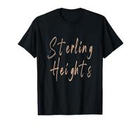 Sterling Heights Michigan Diseño Elegante Vintage Camiseta