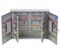 Sterling KC300HL - Armario para llaves de doble puerta, color gris