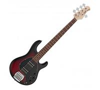 Sterling Stingray Ray5 Bass HH RW Ruby Red Burst