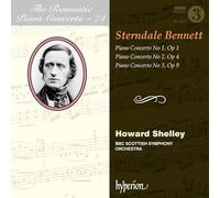 Sterndale Bennett : Concertos pour piano n° 1-3. Shelley.